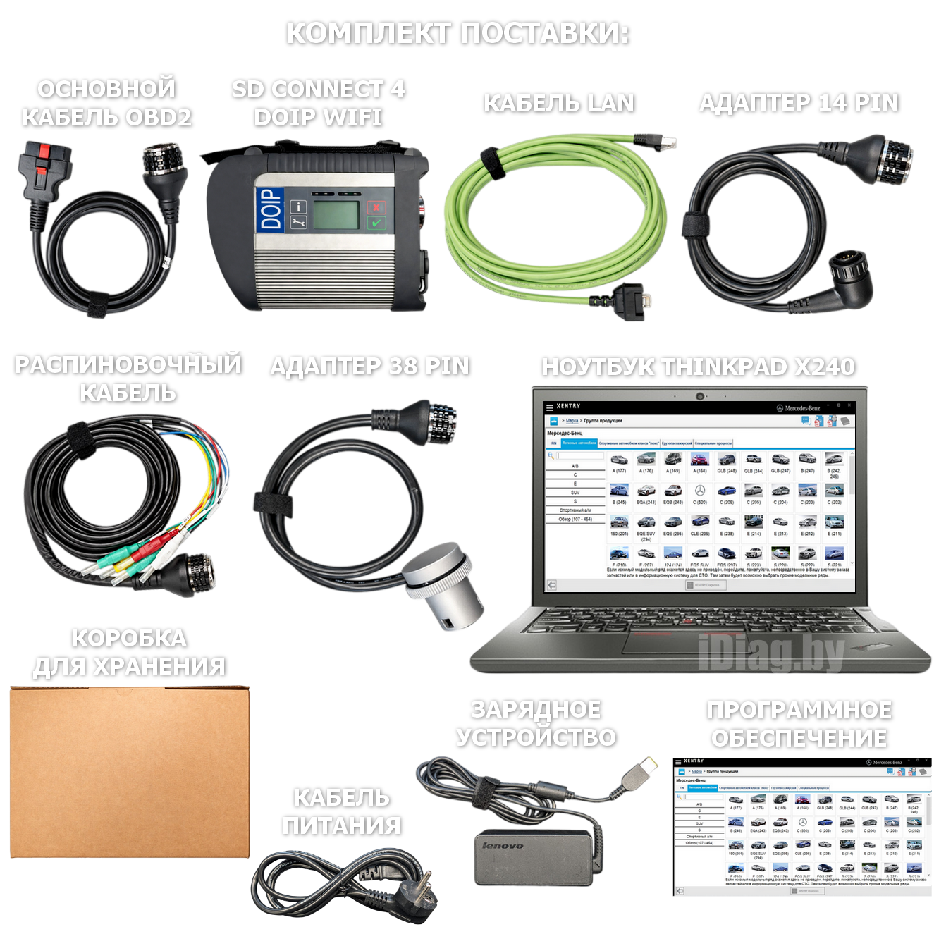 Готовый комплект MERCEDES (грузовые и легковые авто)